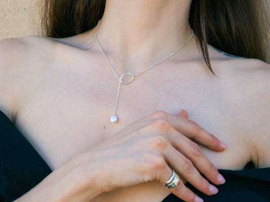 Dew | Pearl Drop Necklace