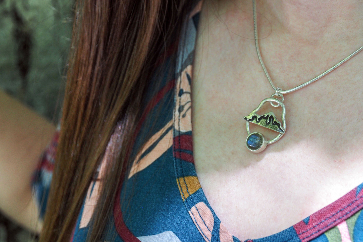 Mountain Essence | Mountain Pendant with Labradorite