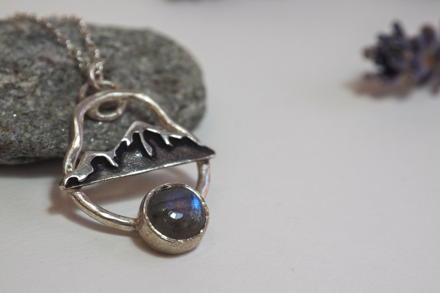 Mountain Essence | Mountain Pendant with Labradorite