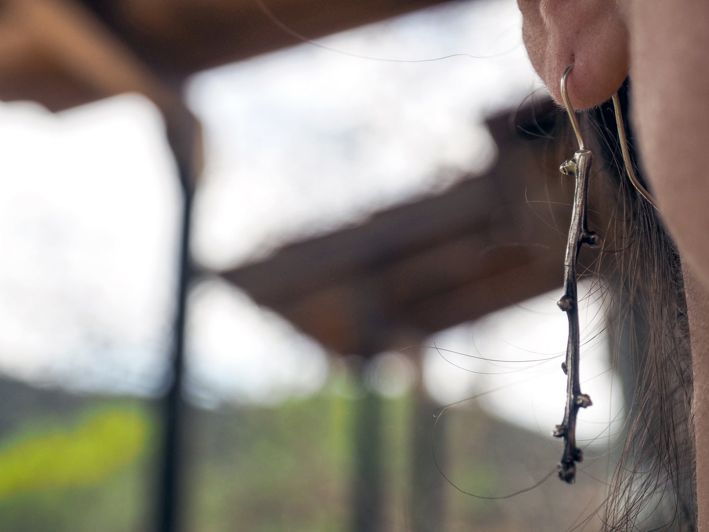 Twig Long Earrings