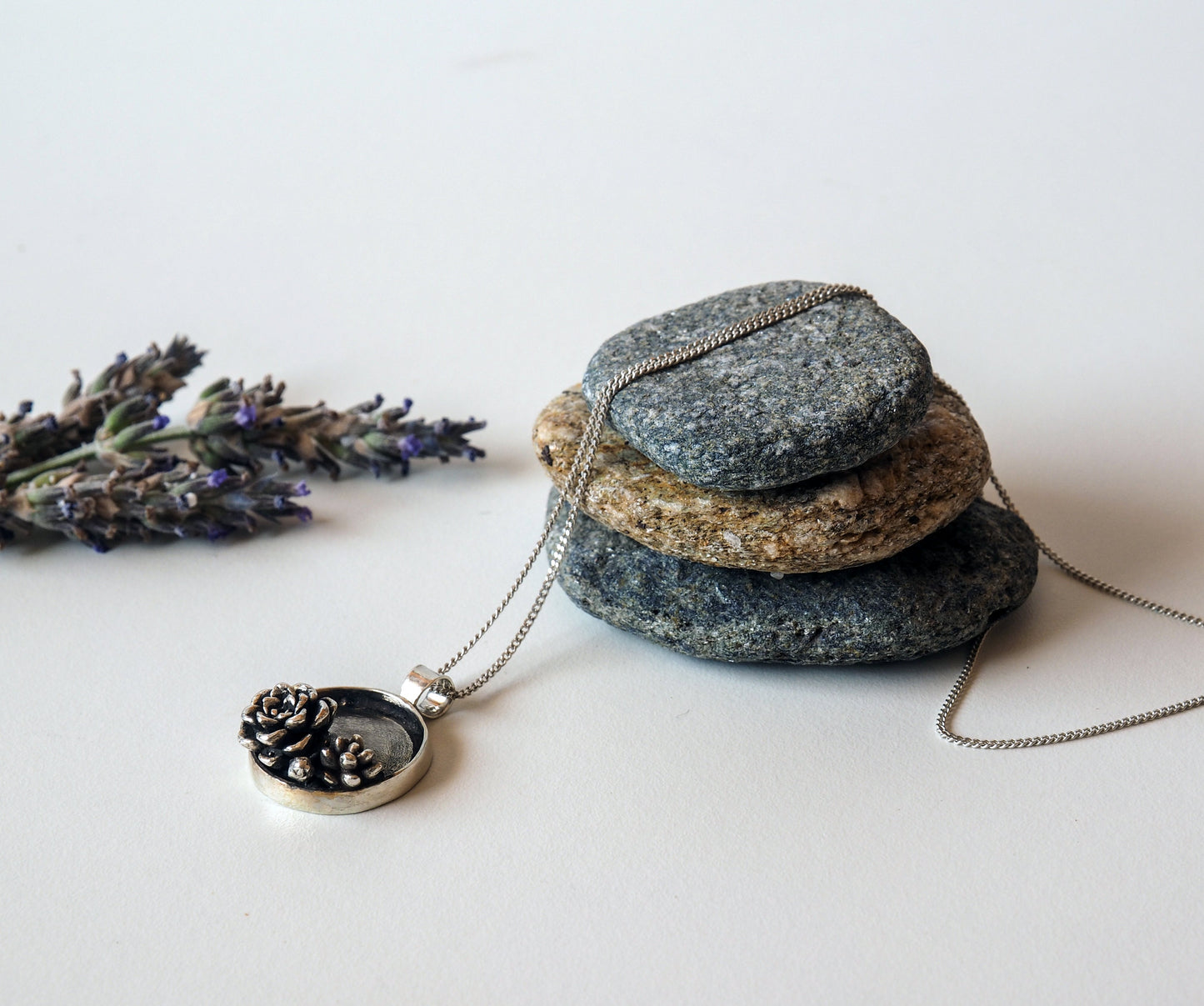 Succulents in a shadowbox Pendant