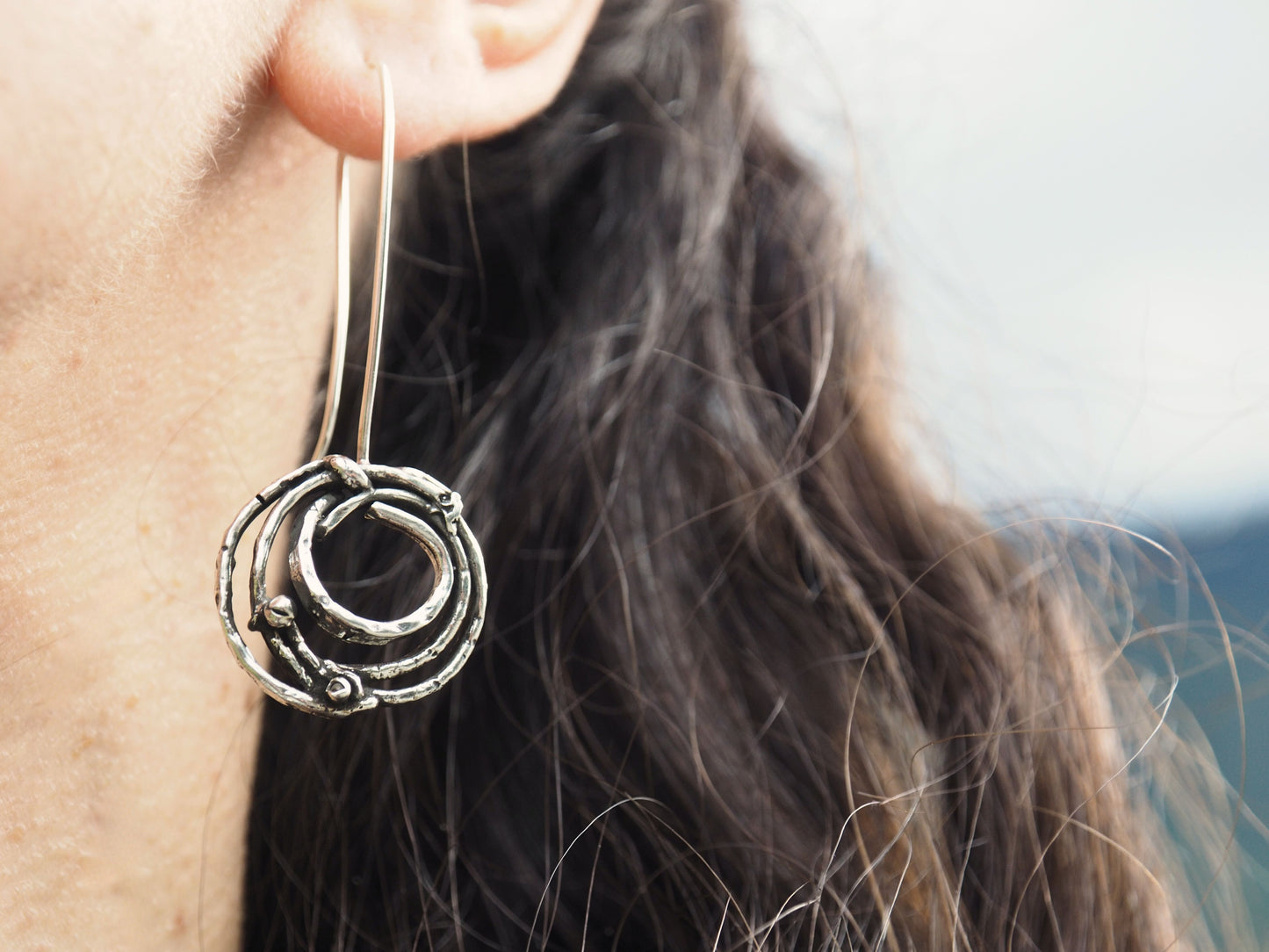 Orbital | Abstract Long Earrings