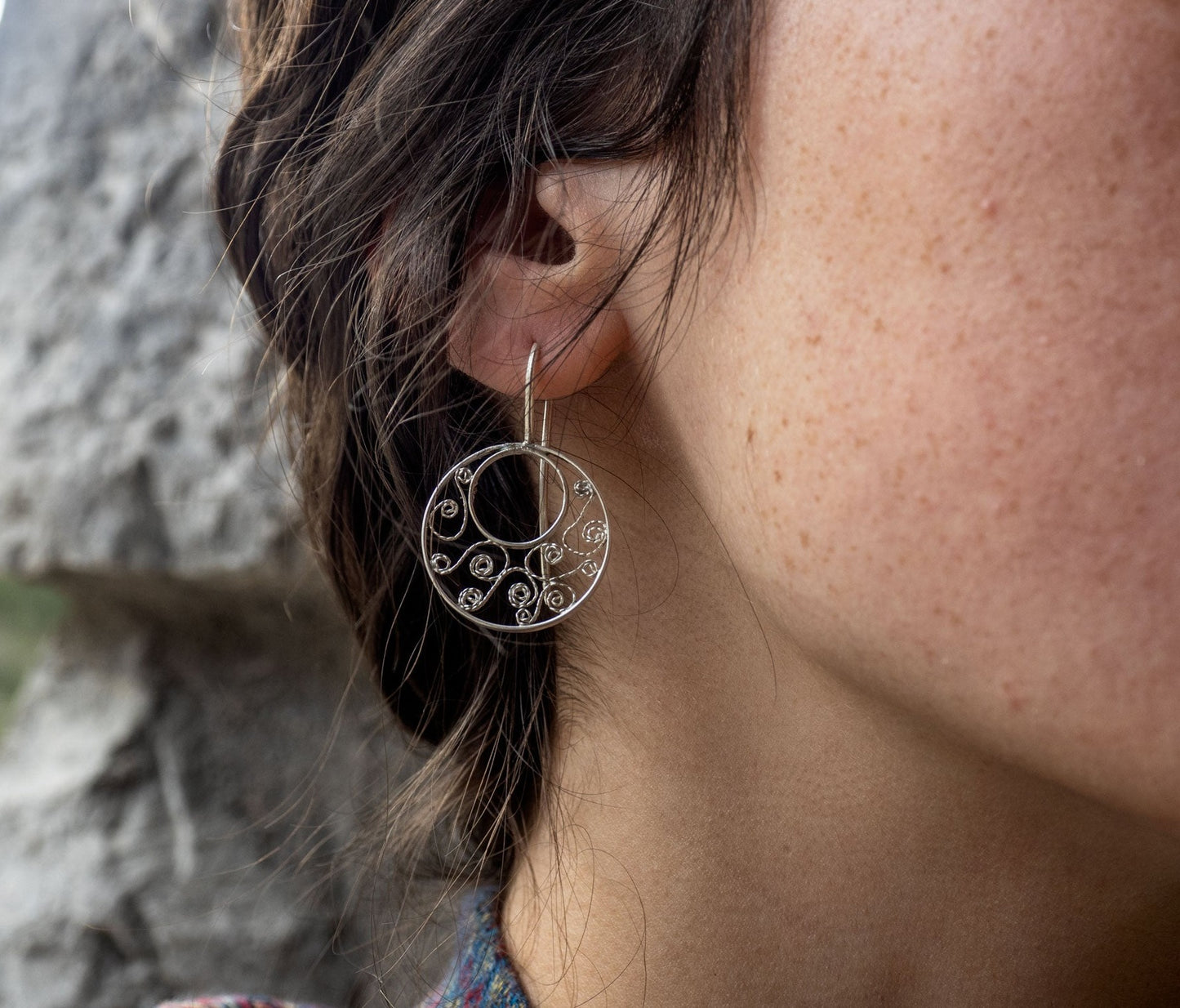 Sterling silver Filigree earrings