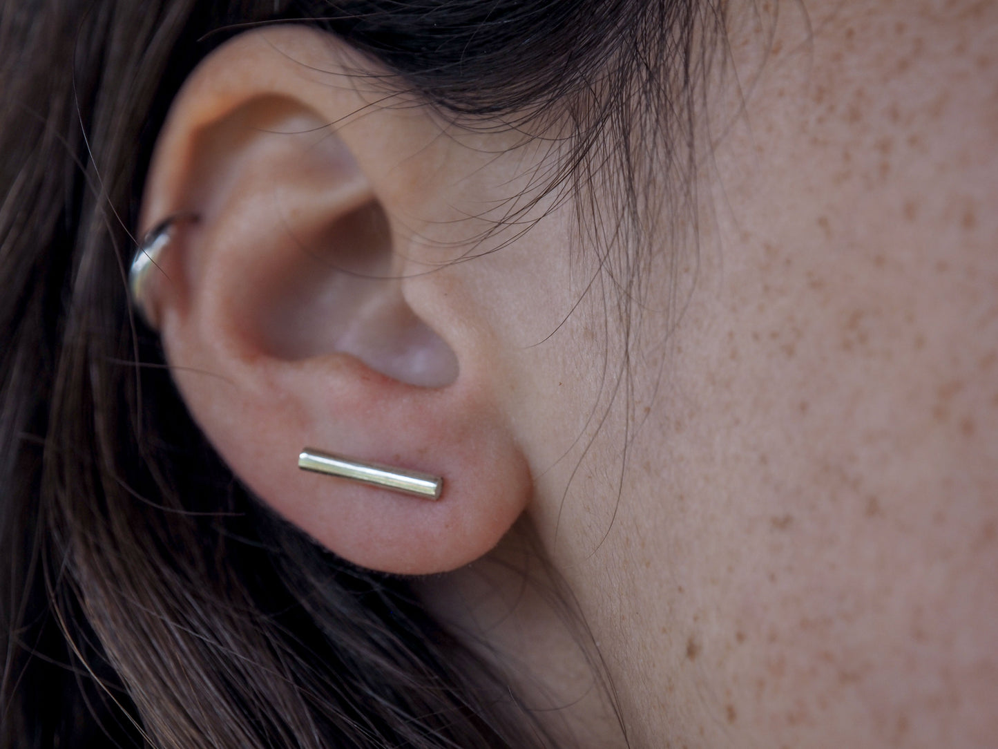 Agni | Sterling Silver Tube Studs