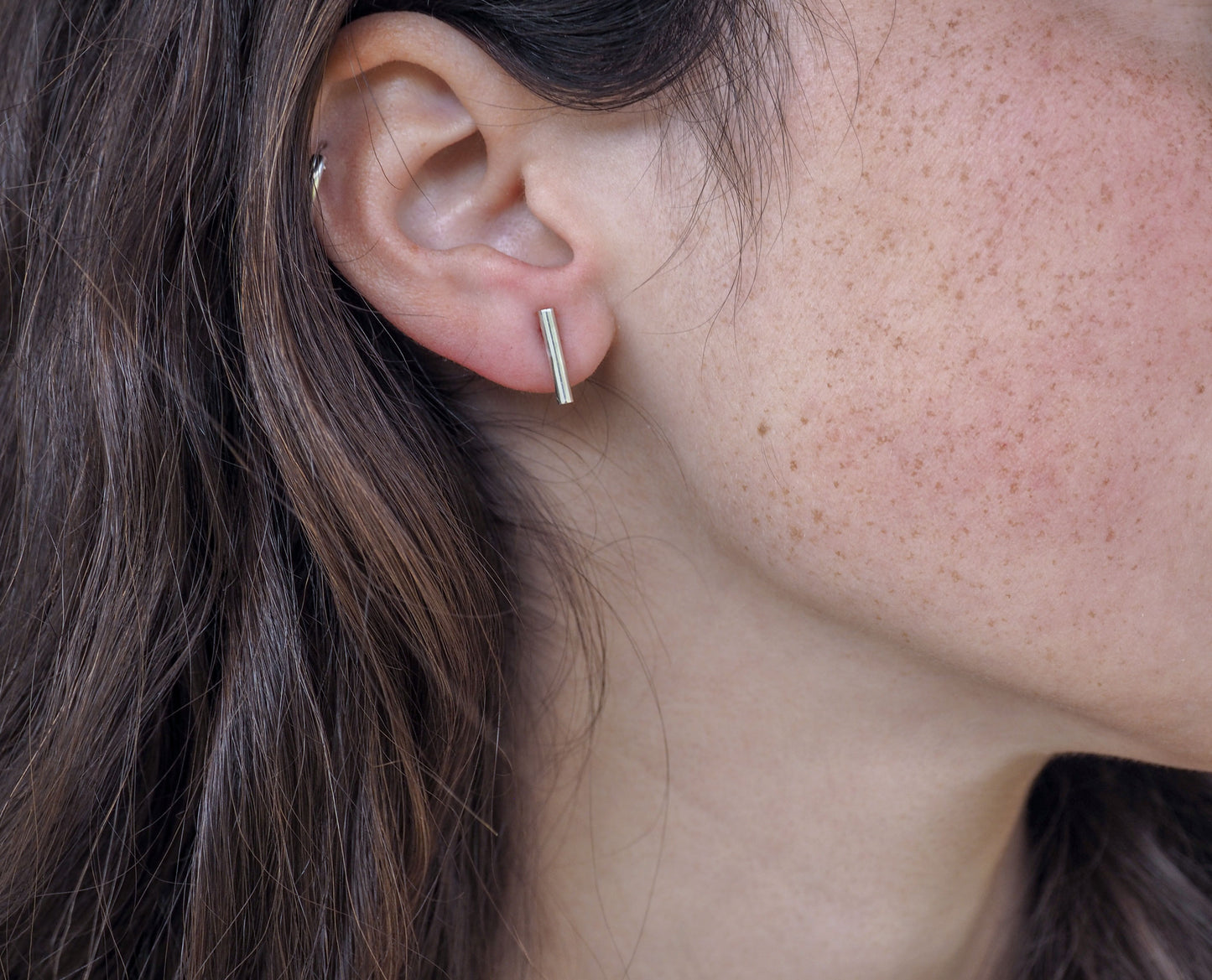 Agni | Sterling Silver Tube Studs