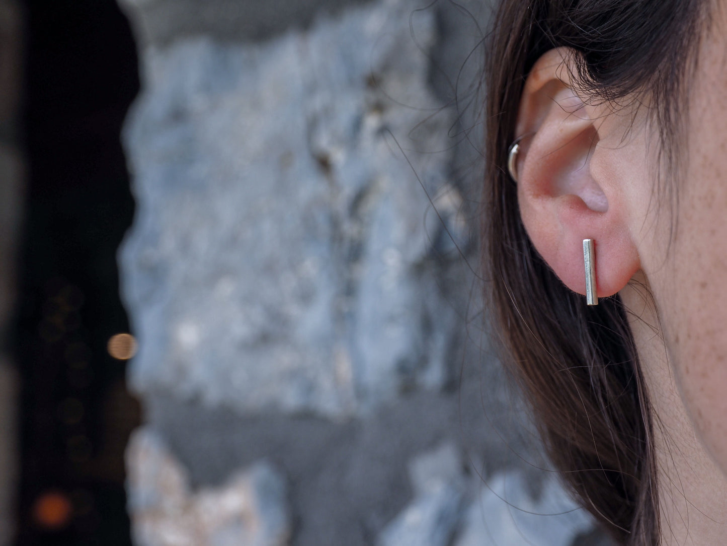 Agni | Sterling Silver Tube Studs