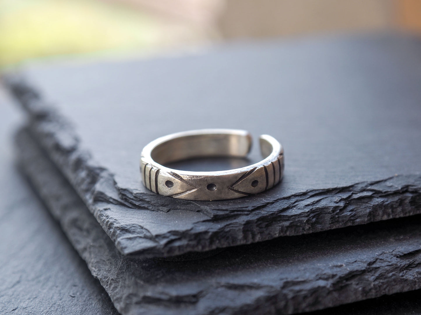 Gabrielle | Sterling Silver Engraved Ring