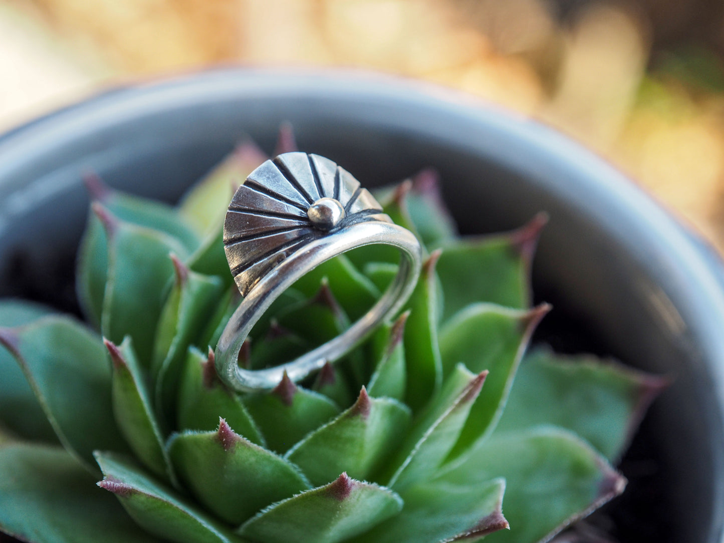 Rising Sun | Sterling silver ring