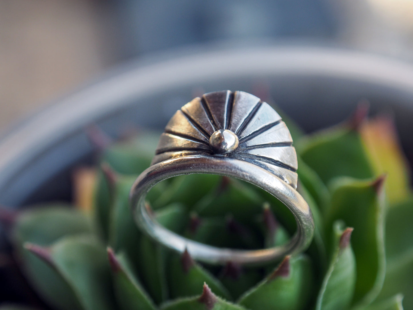 Rising Sun | Sterling silver ring