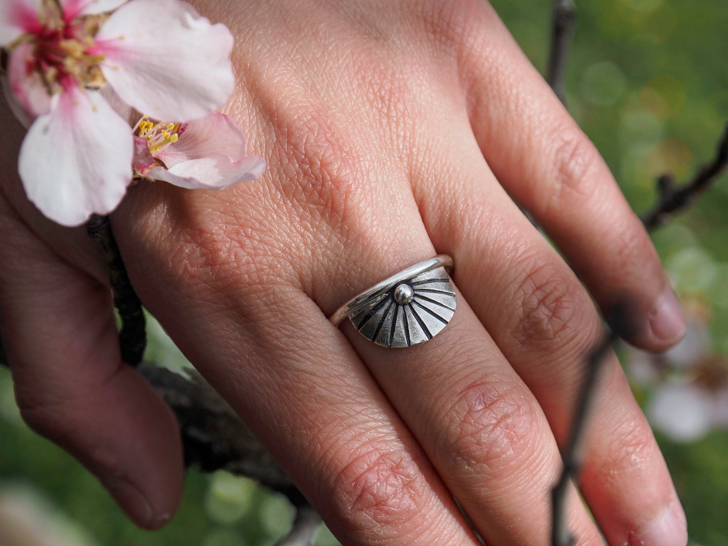 Rising Sun | Sterling silver ring