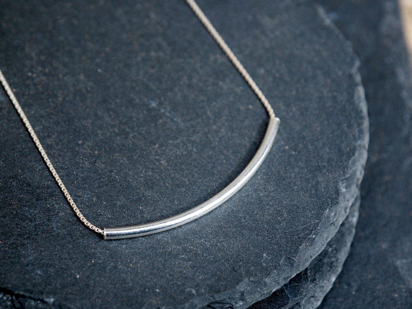 Una | Sterling Silver tube necklace