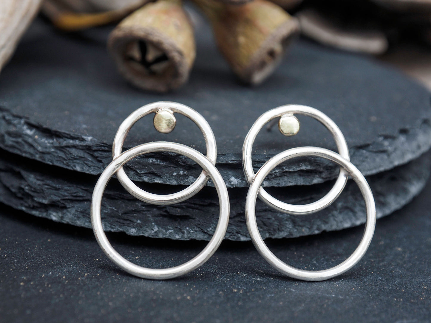 Anais | Sterling silver stud earrings